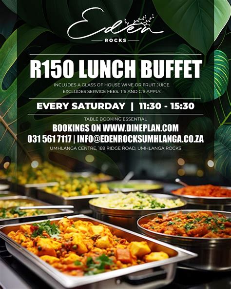 Sunday Buffet Special in Umhlanga Rocks .